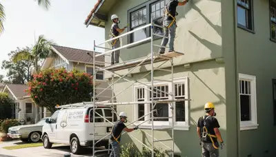 Long Beach, CA painting contractor providing professional interior and exterior painting services
