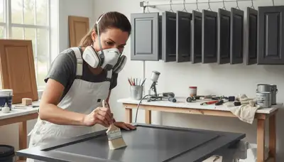 Cabinet painting service in Long Beach, CA with durable coastal finish for kitchen cabinets