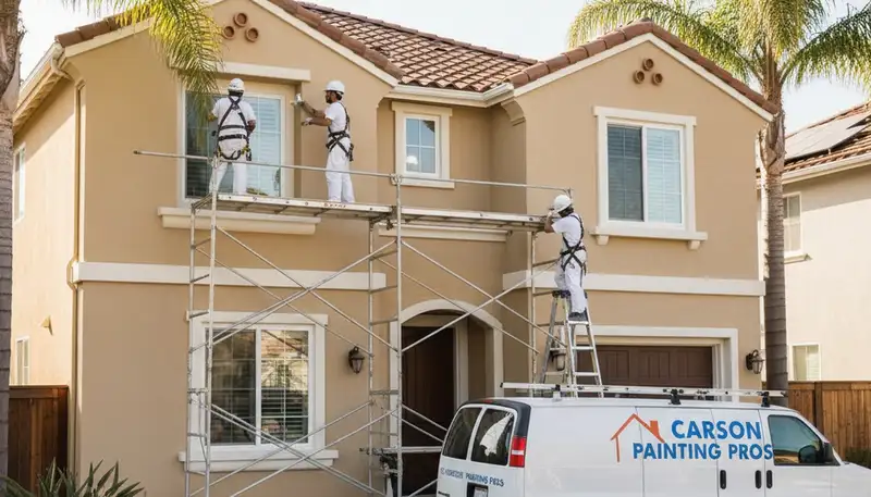 Professional house painter serving Long Beach, CA for interior and exterior painting services