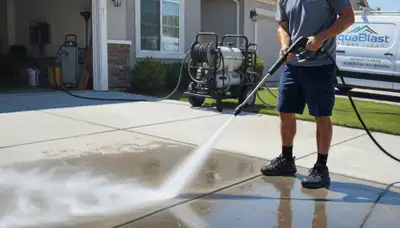 Concrete pressure cleaning in Long Beach, CA for driveways, patios, and walkways