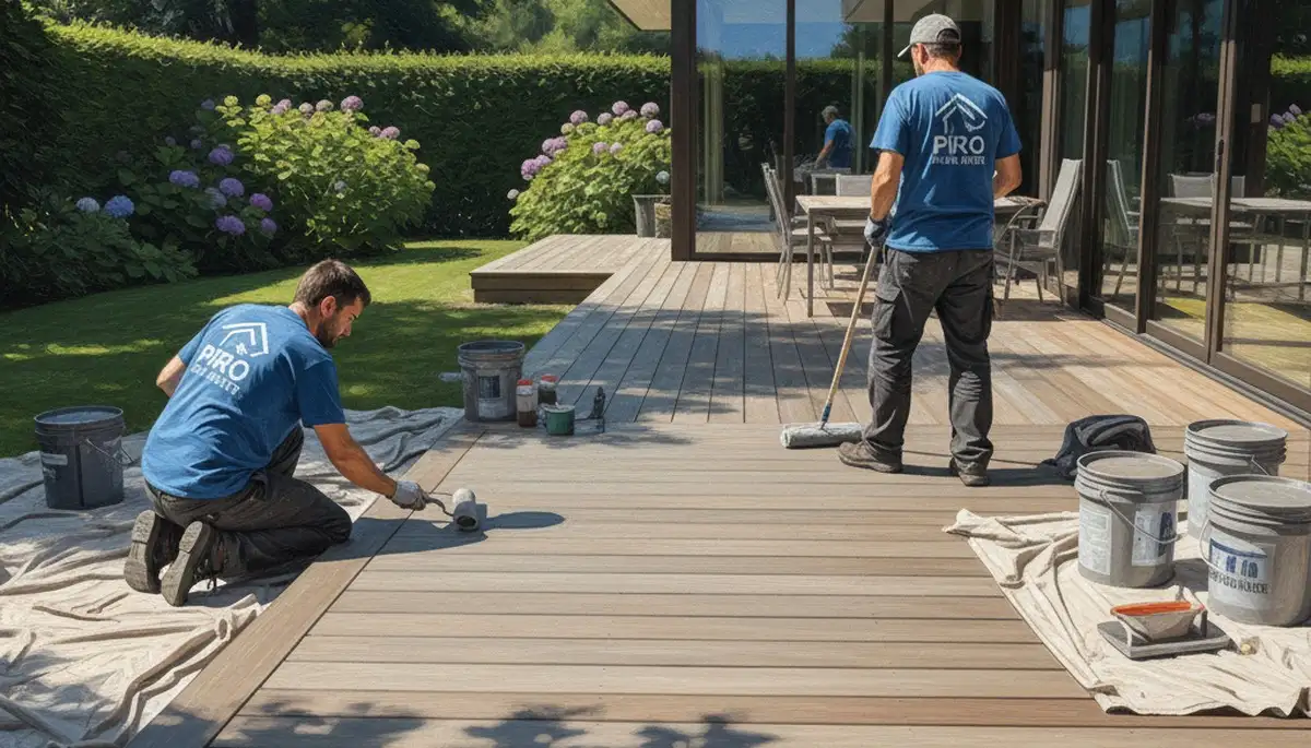 Deck painting service in Long Beach, CA with durable coatings for sun and salt air protection
