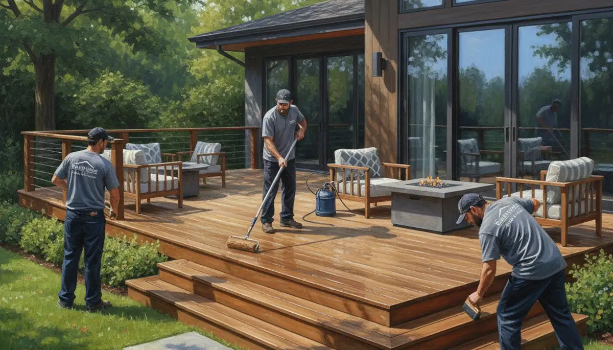 Professional deck sealing service in Long Beach, CA for wood protection and curb appeal