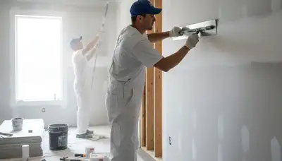 Drywall repair in Long Beach, CA for cracks, holes, and moisture damage by Long Beach Paint Pros