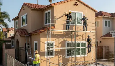 Painting contractor in Long Beach, CA providing professional interior and exterior painting services