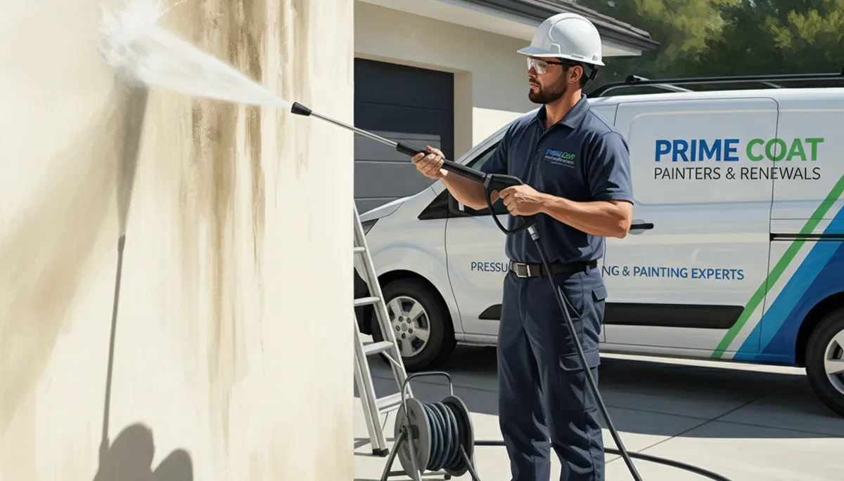Pressure cleaning service in Long Beach, CA for exterior surfaces and curb appeal cleanup