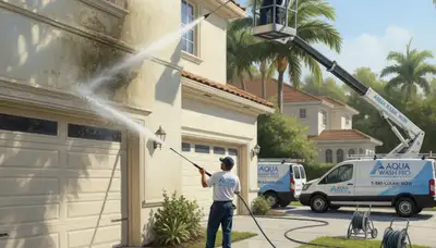 Pressure cleaning service in Long Beach, CA for exterior surfaces by Long Beach Paint Pros