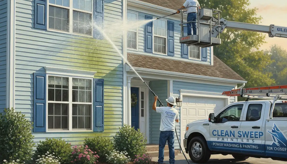 Vinyl siding pressure cleaning in Long Beach, CA for salt air and coastal grime removal